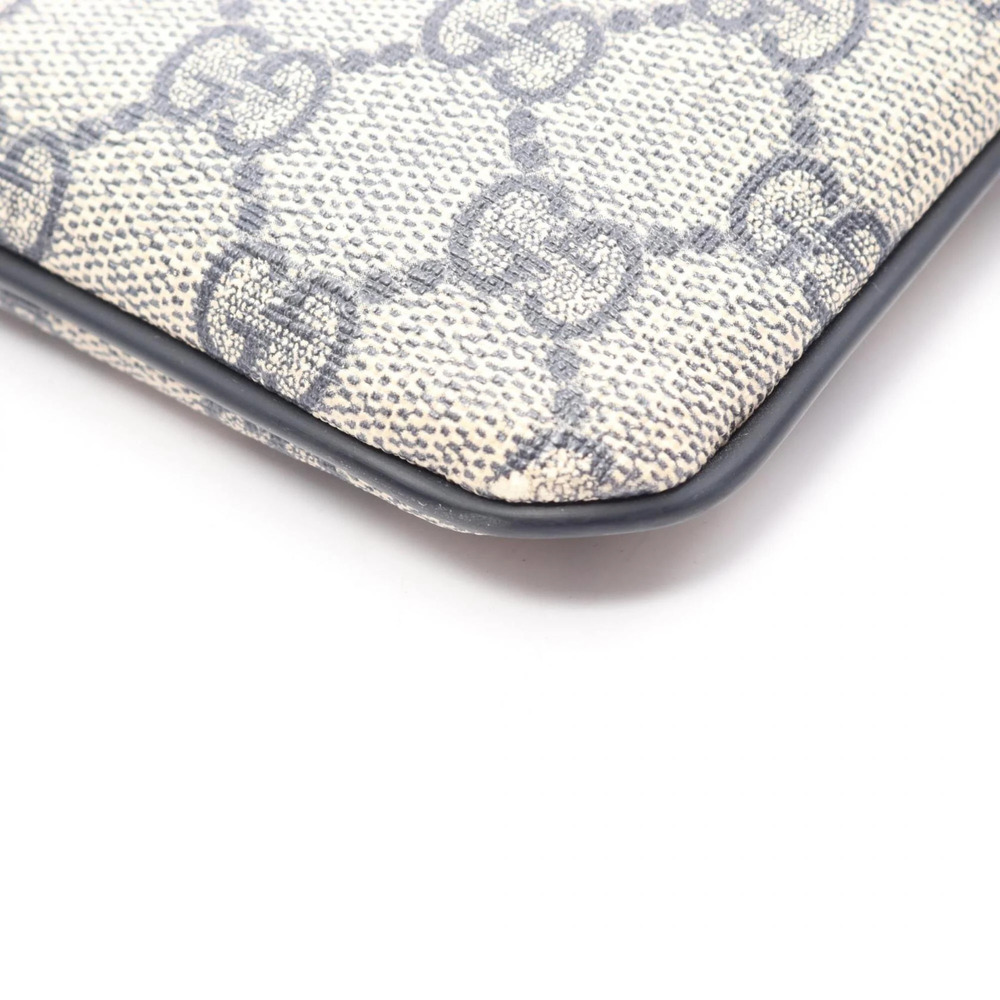 GUCCI Cream Coated Canvas Shoulder Bag - Picture 6 of 7